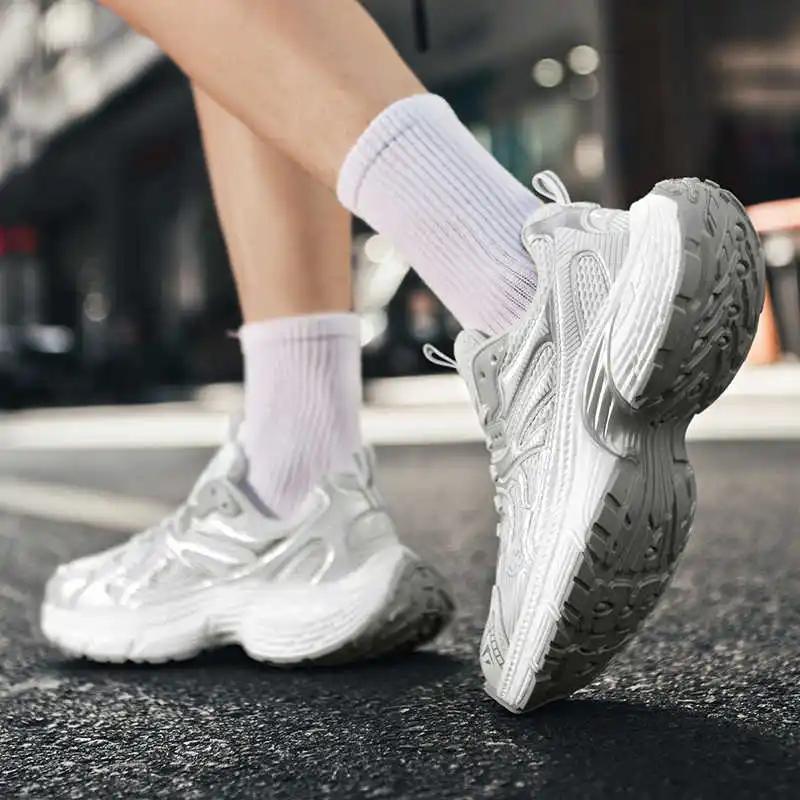 Fashion Camp Round Foot Men's Shoes Size 46 Running Luxury Brand Boots Men's Sneakers 48 Size Sport Twnis Baskette Link Vip Shouse
