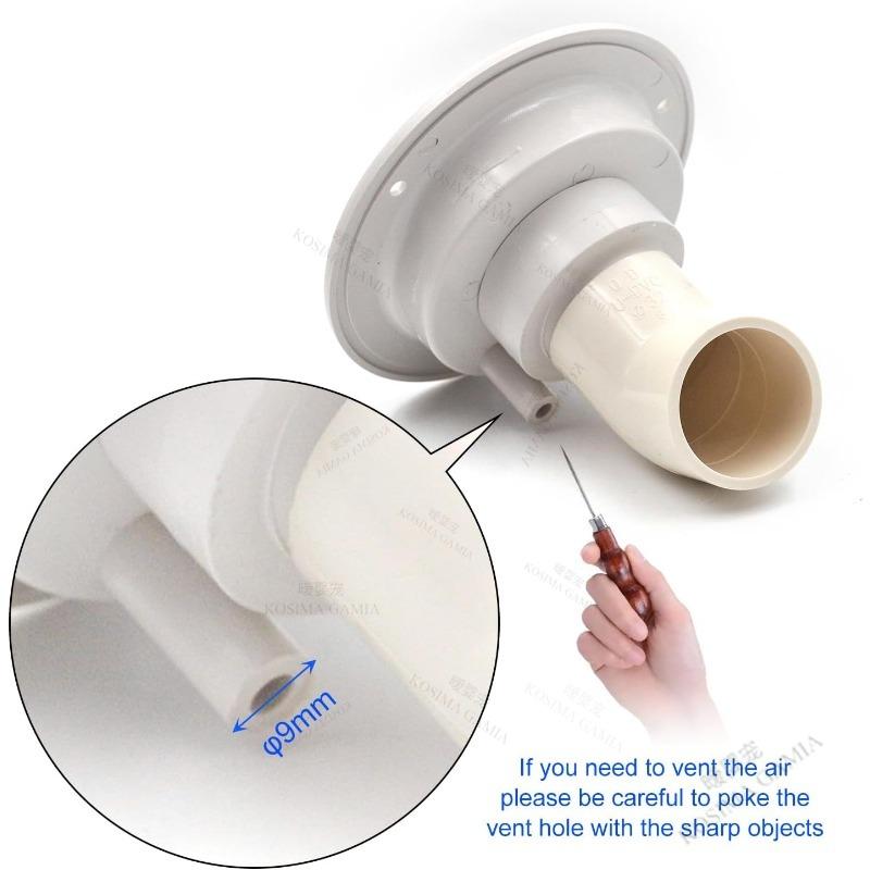 RV Camper Caravan Accessories Gravity Water Inlet With Lock Water Tank Filling Port White For Trailer Boat Leak-Proof Anti-Rust