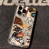 Retro dog for iPhone17promax space phone case Apple 16 transparent 14/13 fine hole 15