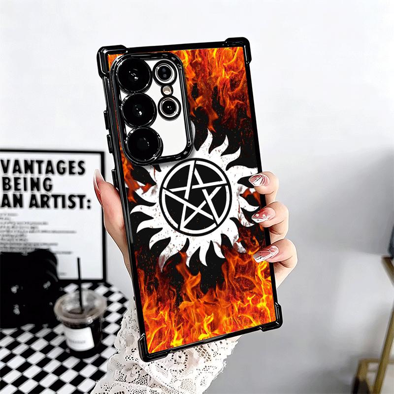 Supernatural SPN Babaite Plating Phone Case For Samsung Galaxy S24 S25 FE S26 Edge S23 Ultra S22 S21 Plus S20 Anti-Fall Airabag