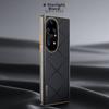 Gold-Plated Embroidered TexturePhone Case for Huawei P50 Pro, Full Protection Camera Lens, Ultra-Thin Shockproof Leather Case - Starry Black