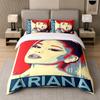 3Pcs Bed Set,Ariana Grande 1 Duvet Cover and 2 Pillowcases, Printed Bedding Decor For Guest Room