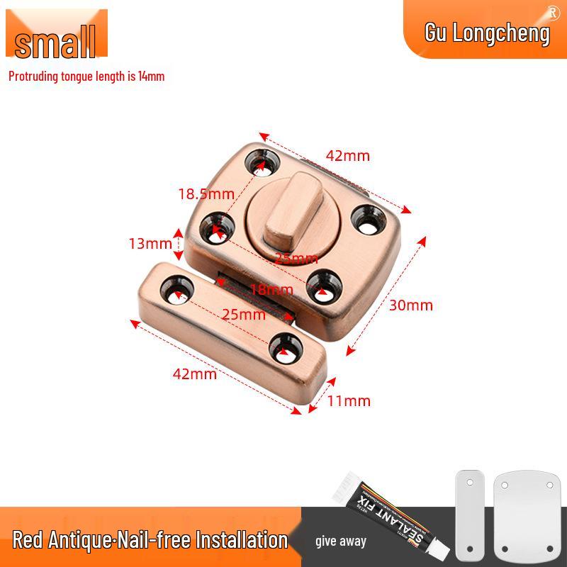 Uniwersalny Zamek Zasuwkowy do Sypialni: Wewnętrzny blokad bezpieczeństwa typu pin dla ochrony przed kradzieżą