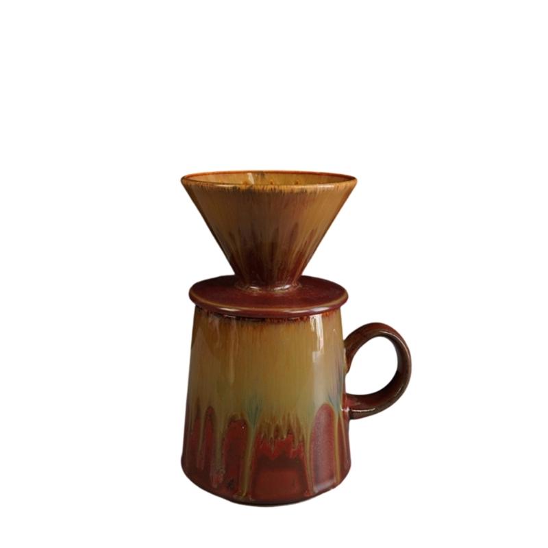 Handgefertigter Keramik V 60 Pour-Over Kaffeebereiter 460ml Modische Kaffeemaschine Für Brühstil Home Brewing Erlebnis