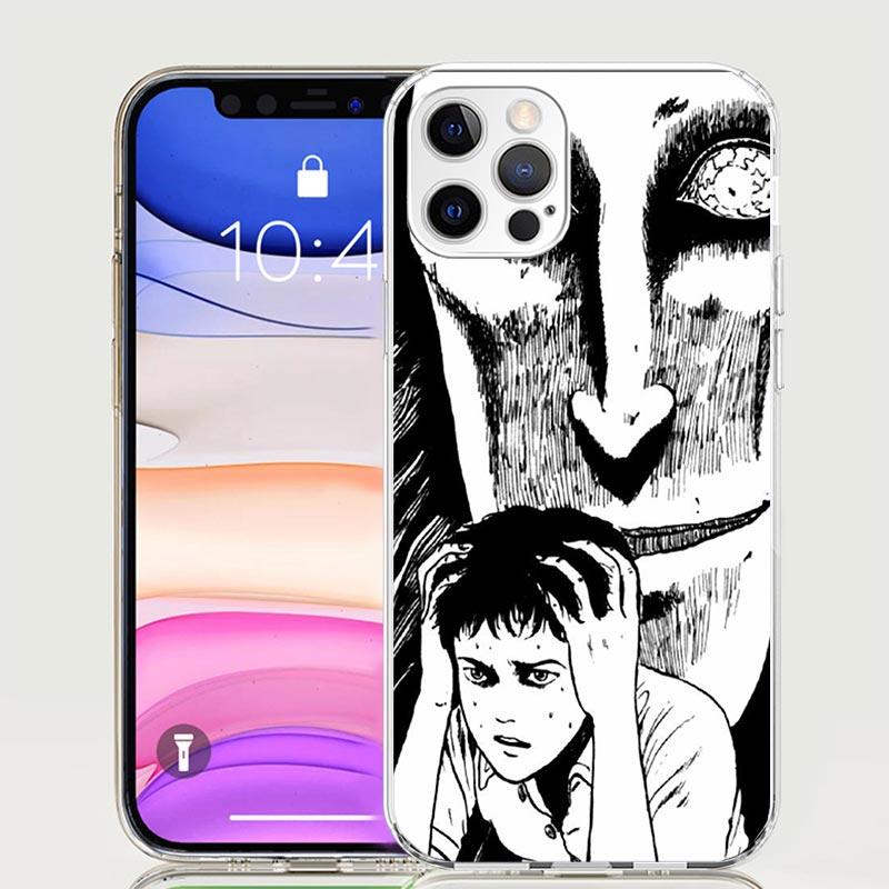 Japanese Horror Comic Anime Phone Case For iPhone 17 Air 16 15 Plus 11 14 Pro Max 13 Mini 12 7 8 + SE Pattern Art Customized Cov