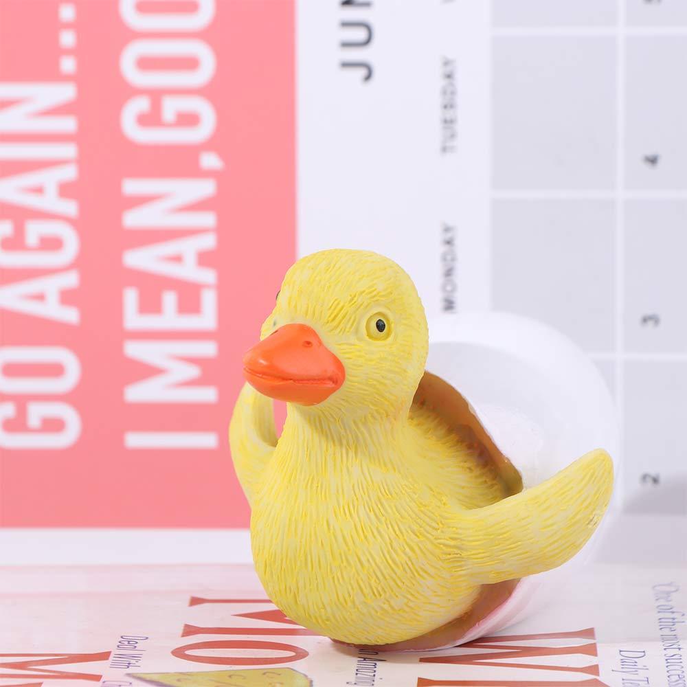 Handicraft Duck Sculpture Toys Cute Hatching Duckling Ornament  Home Desktop Decoration