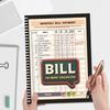 Monthly Bill Payment Checklist Notebook for Family Financial Management and Expense Trackings with Durability Paper