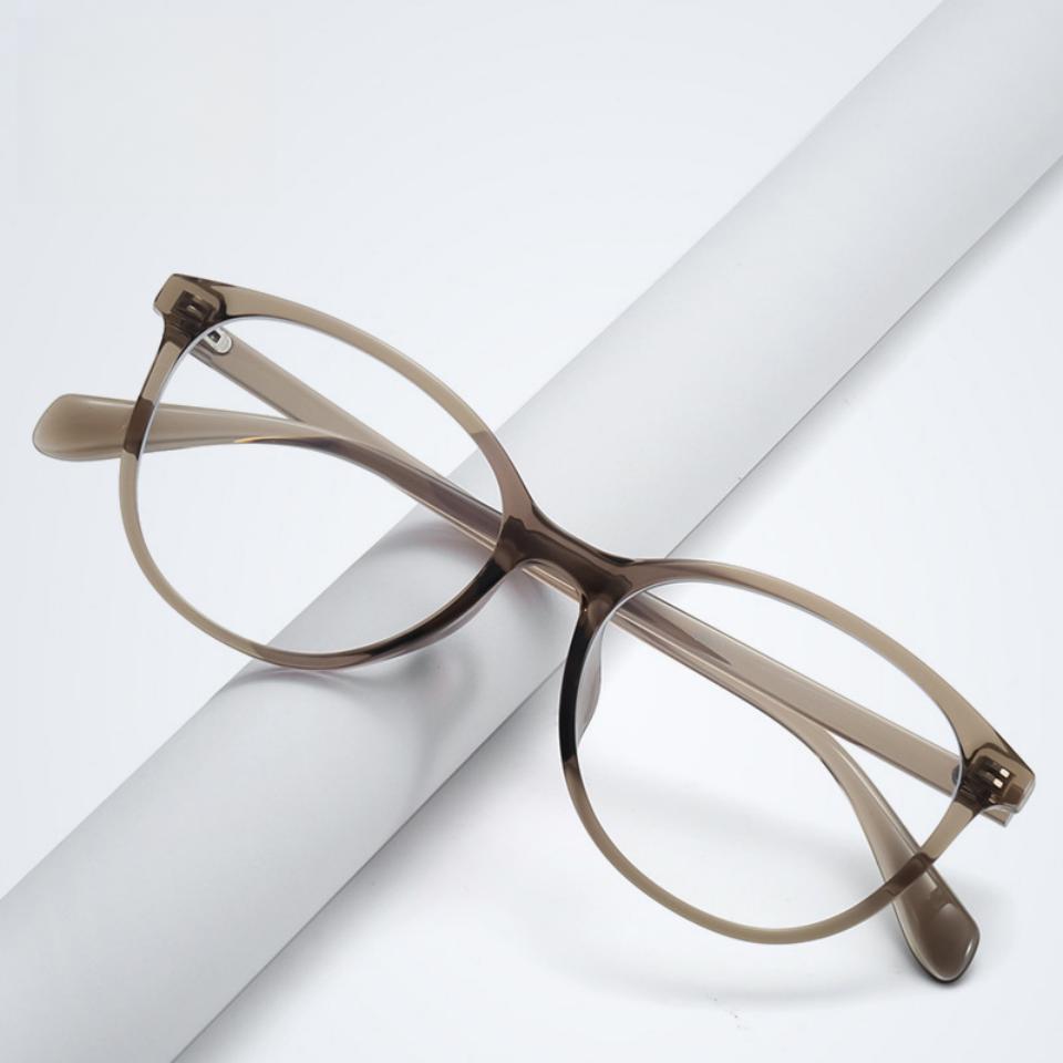 2026 New Fashionable High-end Minimalist Women's Cat Eye Glasses Frame Casual Business Ultra Light Anti Blue Light Men's Glasses