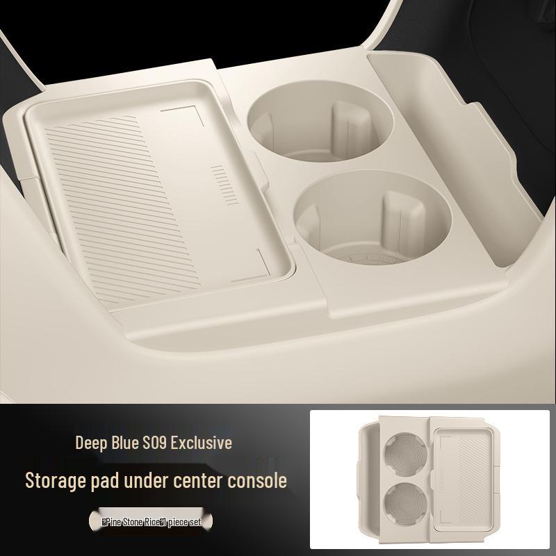 Deep Blue S09 Console Storage Box Organizer with Silicone Mat