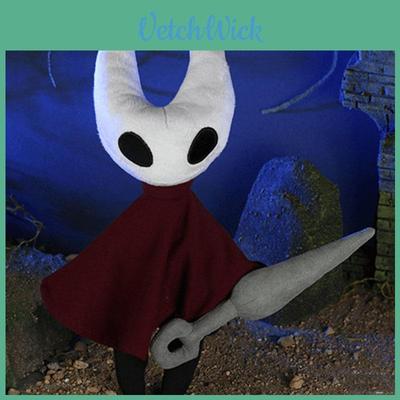 Bezaubernde rote und weiße Hollow Knight Plüschpuppe – perfekt für Zuhause und zum Sammeln.