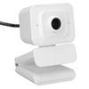 White Web Cam High Resolution 1080P 30fps 360 Degrees  Rotation USB Computer Webcam for Live Broadcast Online Class