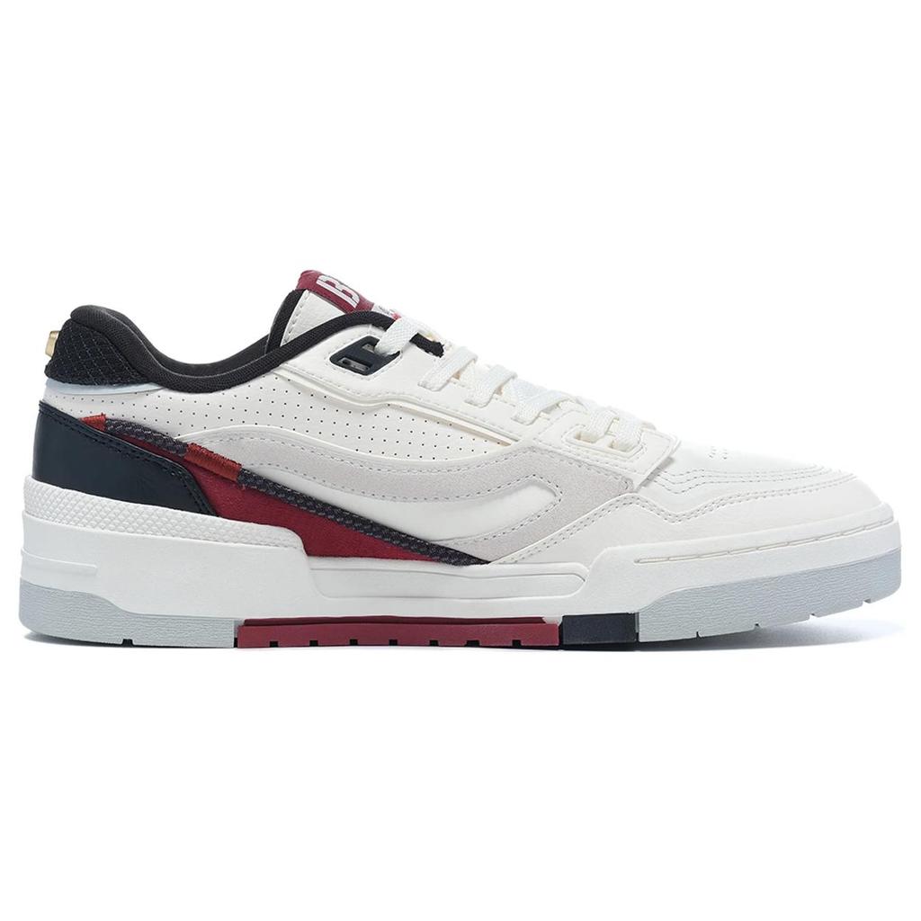 New LiNing 001 BTC Btc Prm Durable Breathable Low Top Skateboard Shoes White Red AGCT003-3