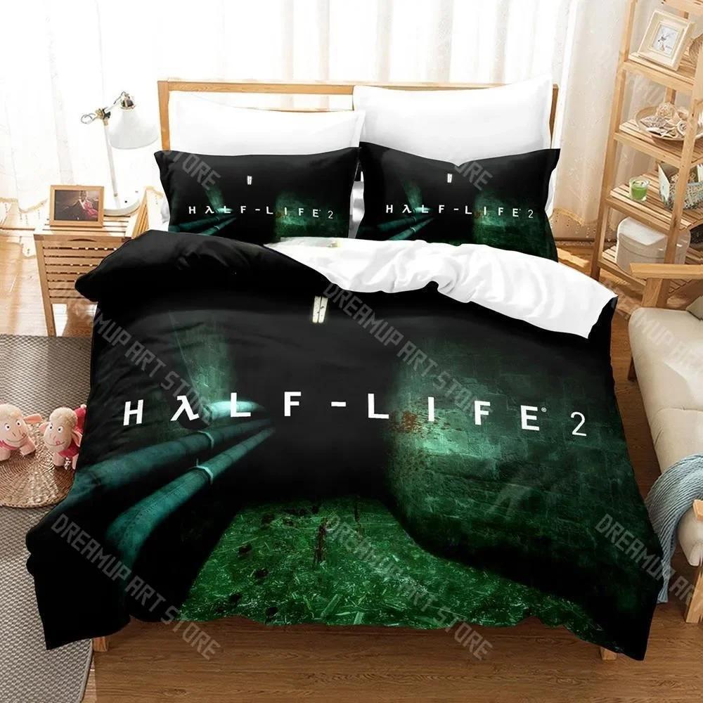 3D Print Half Life Bedding Set Single Twin Full Queen King Size Bed Set Adult Kid Bedroom Duvet cover Sets Anime Bed Sheet Set