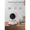 White Wireless camera Indoor WiFi camera Baby Monitor WiFi network camera Home monitor Home Security Roulette Night Vision White