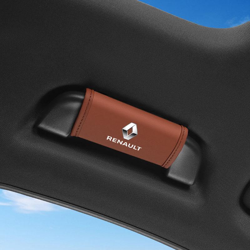 Housse de protection pour poignée de toit intérieure de voiture, poignée de porte automatique, poignée de frein à main pour Renault Dacia Clio Laguna 2 Megane 2 3 Duster Logan Captur