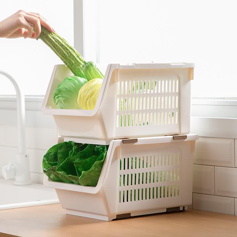 CHAHUA Stackable Slanted Kitchen Storage Basket