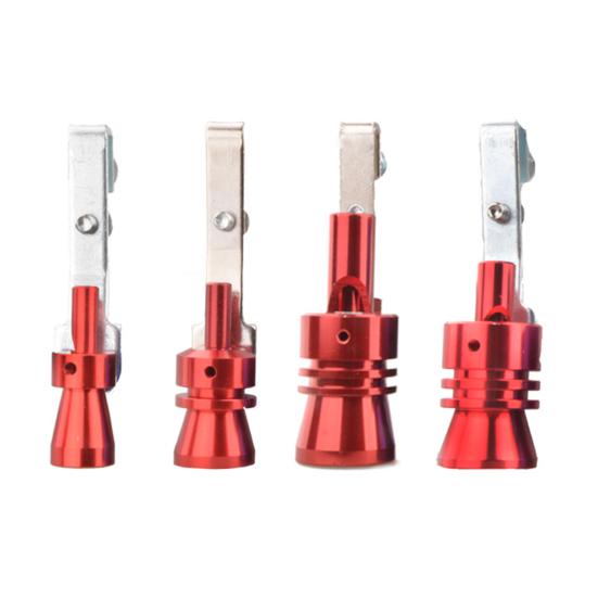 Universal Turbo Sound Whistle Modifizierter Auspuffrohrsender Aluminiumlegierung Tail Whistle Imitator Motorrad Endrohr Noise Sound Enhancer