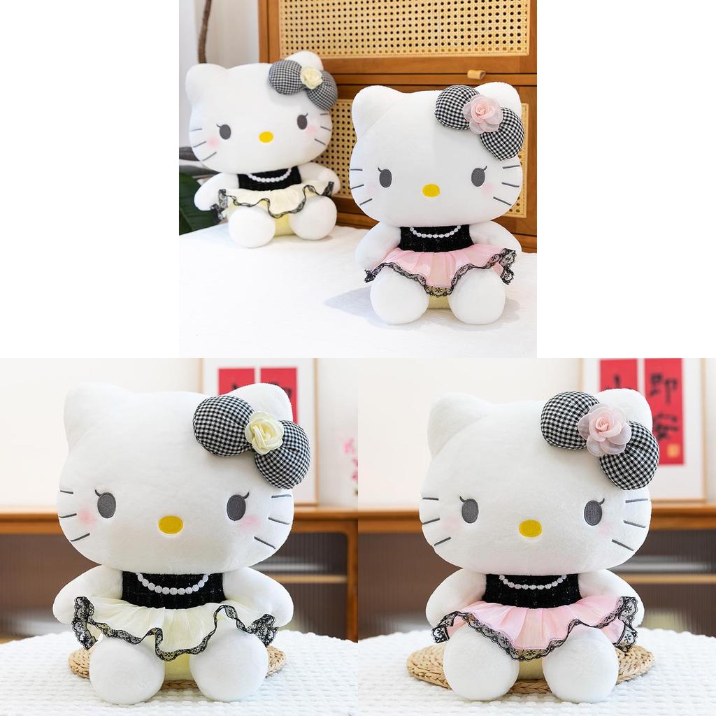 Peluche di Hello Kitty Personaggio dei Cartoni Animati Bambola Morbida Regalo Per Bambine