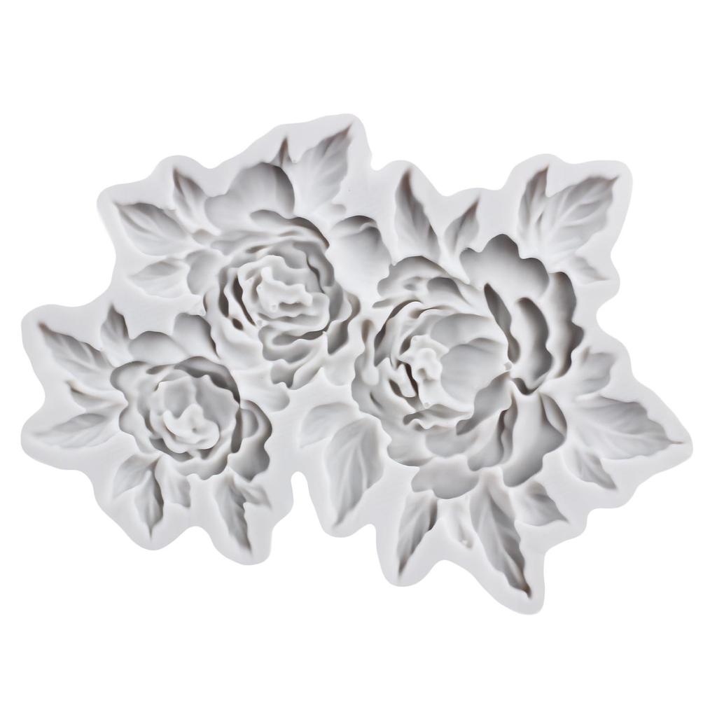 Peony Flower Silicone Mold Flower Fondant Molds Cake Decorating Tools Theme Cake Dessert Decorated Chocolate Candy Mold