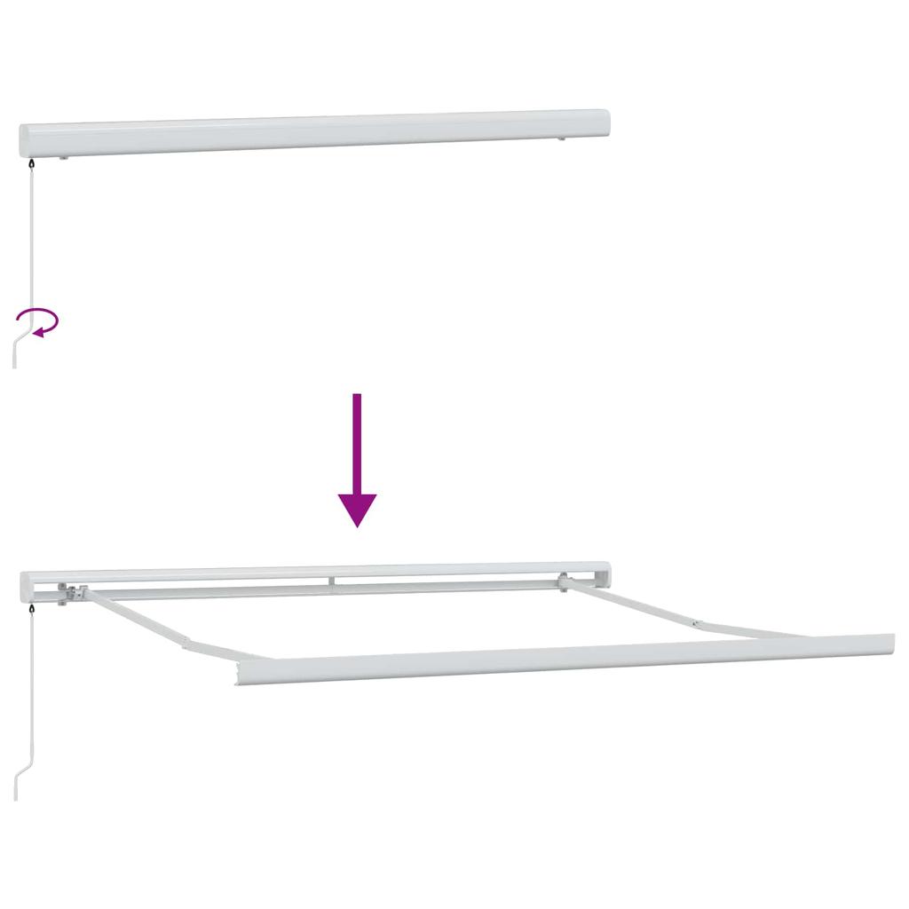 Retractable Awning Taupe 500 X 300 Cm Linen and Aluminum