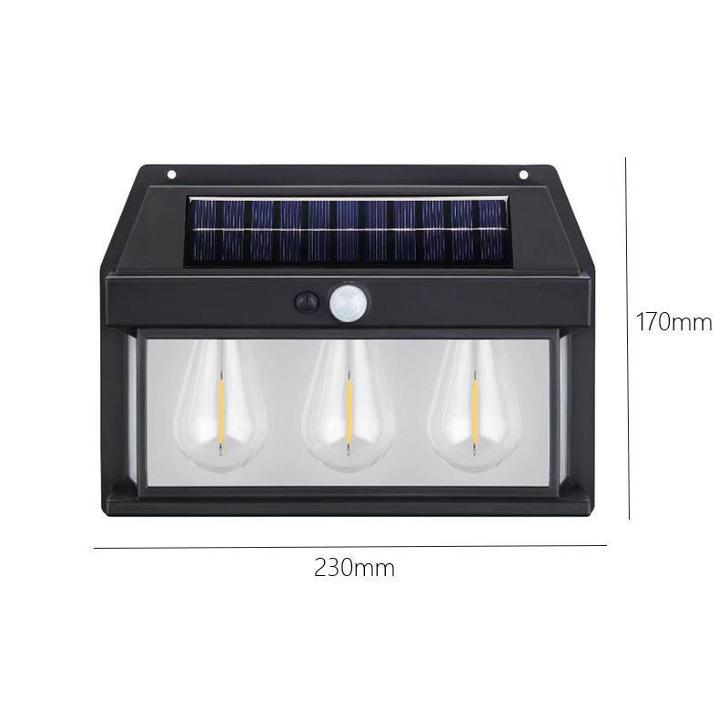 Solar-Powered Outdoor Garden Wall Lamp with Motion Sensor for Villas