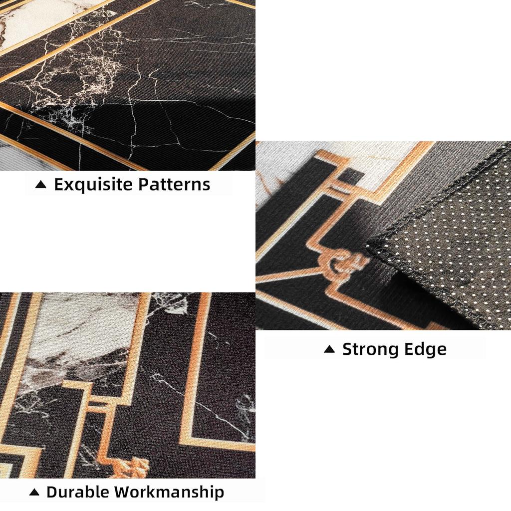 European Style Long Corridor Carpet for Living Room Marble Decoration Home Hallway Runner Rug Villa Hotel Stairs Passageway Mat