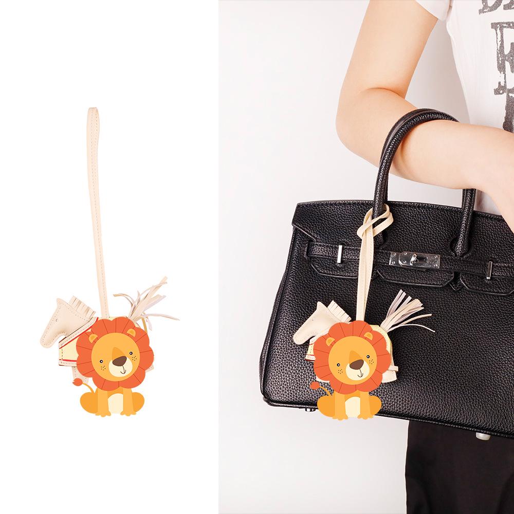 

Luxurious H-Style Lambskin Leather Cape Pony Charm Keyring