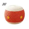 Kitten Hunting Training Ball Cat Scratching Ball, Drum Shaped Paper Rope Interactive Rolling for Indoor Cats To Scratch, Pat, Bite Pet Toys