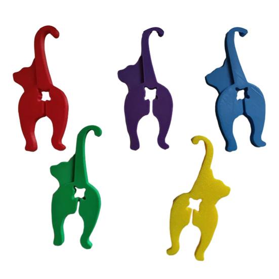 5 Pcs Cat Bread Bag Clip Reusable Dog Butt Snack Bag Clip 3D Printed Cat Butt Food Bag Clips for Chips Bread Fruit Bags