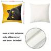 Cute Black Cat Printed Throw Pillow Cushions Polyester pillowcase, sofa decorative cushion cov Headboard Pillow