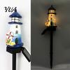 Waterproof Landscape Lighting Solar Garden Stake Light, Christmas Outdoor LED Lamp with Warm Powered Decor Glow, Decorative for Lawn Patio