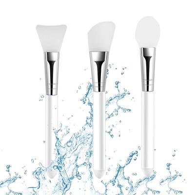 3PCS Silicone Face Cover Brush Facial Mud Applicator Soft Lightweight Makeup Beauty Tool