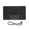 Wireless Keyboard Multi Touch Sensitive Operation Small Portable Rechargeable Keyboard for IOS TabletBlack