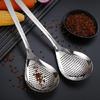 Household Dumplings Ladle Long Handle Pepper Colander Heavy Duty Food Strainer Spoon for Frying & Cooking
