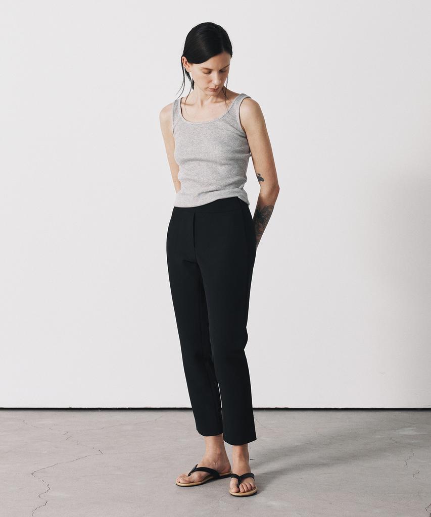 Aesmoeo Liz Slim Fit Slacks (Black)