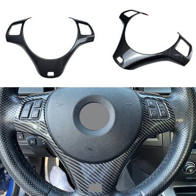 Carbon Fiber Car Steering Wheel Decorative Frame Moulding Sticker Strip Trim Cover For BMW 3 Series E90 E91 E92 E93