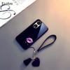 For Honor 600 Lite Tempered Glass Hard Protection Phone Case For Honor 500 Smart Love Heart Pattern Shockproof Back Cover