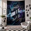 Juventus FC Wall Tapestry Home Decor Wall Hanging Cloth for Bedroom Living Room Background