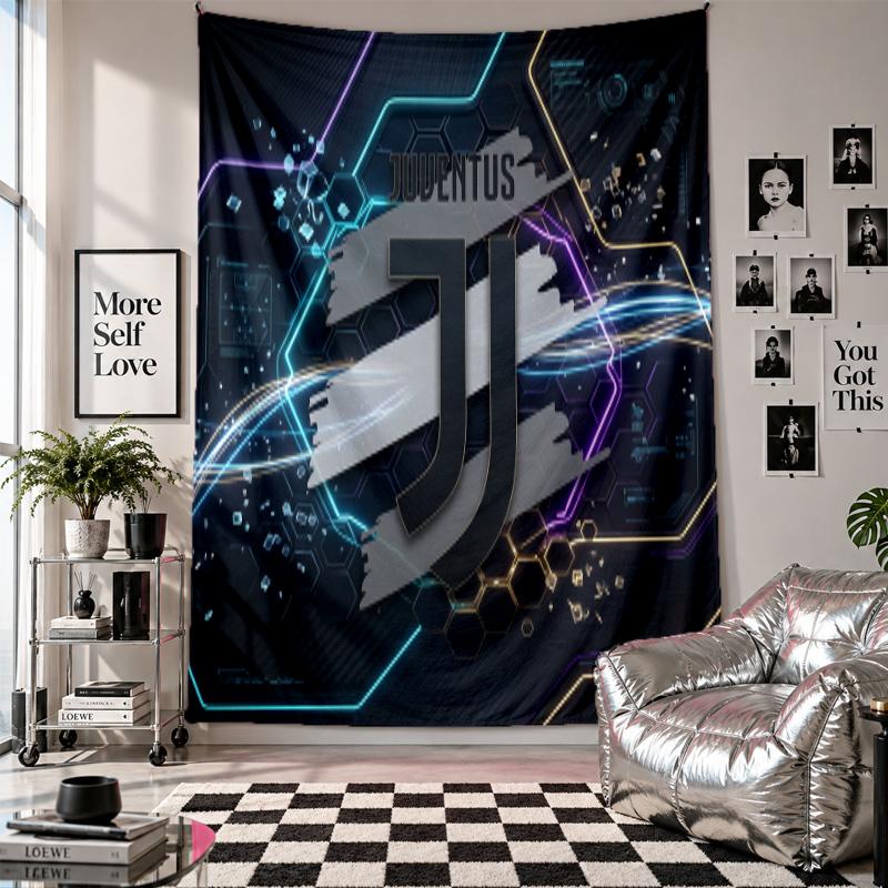 Juventus FC Wall Tapestry Home Decor Wall Hanging Cloth for Bedroom Living Room Background