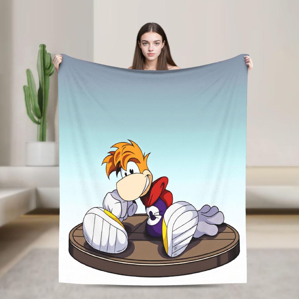 Атака Летающего Кулака Плед Rayman Уютный для Дивана Дома Модный Плед Зимний для Путешествий Фланелевое Покрывало