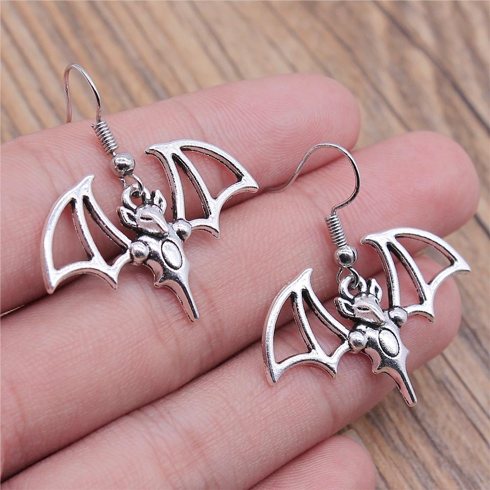 50 Styles Animal Pendant Dangle Earrings Drop Earrings Antique Silver Color Plated Unicorn Horse Elephant Snake Tiger Earrings