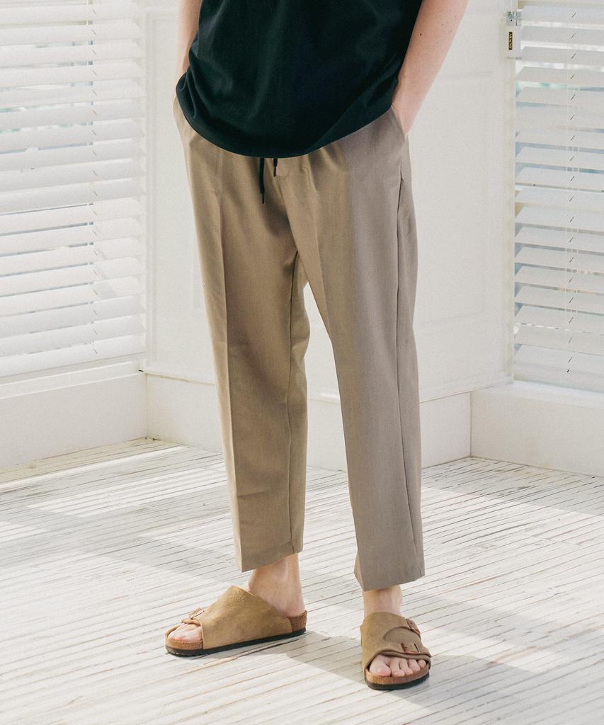 PAPERBOY Ankle Wide Slacks - Brown