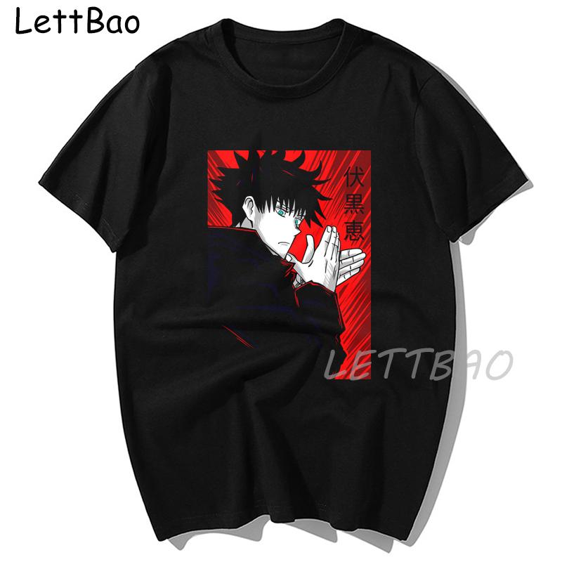 Harajuku T Shirt Jujutsu Kaisen Anime Graphic Tees Men S Clothing Punk Casual Tees Plus Size