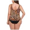 Plus Size European & American Print Backless Swimsuit for Women