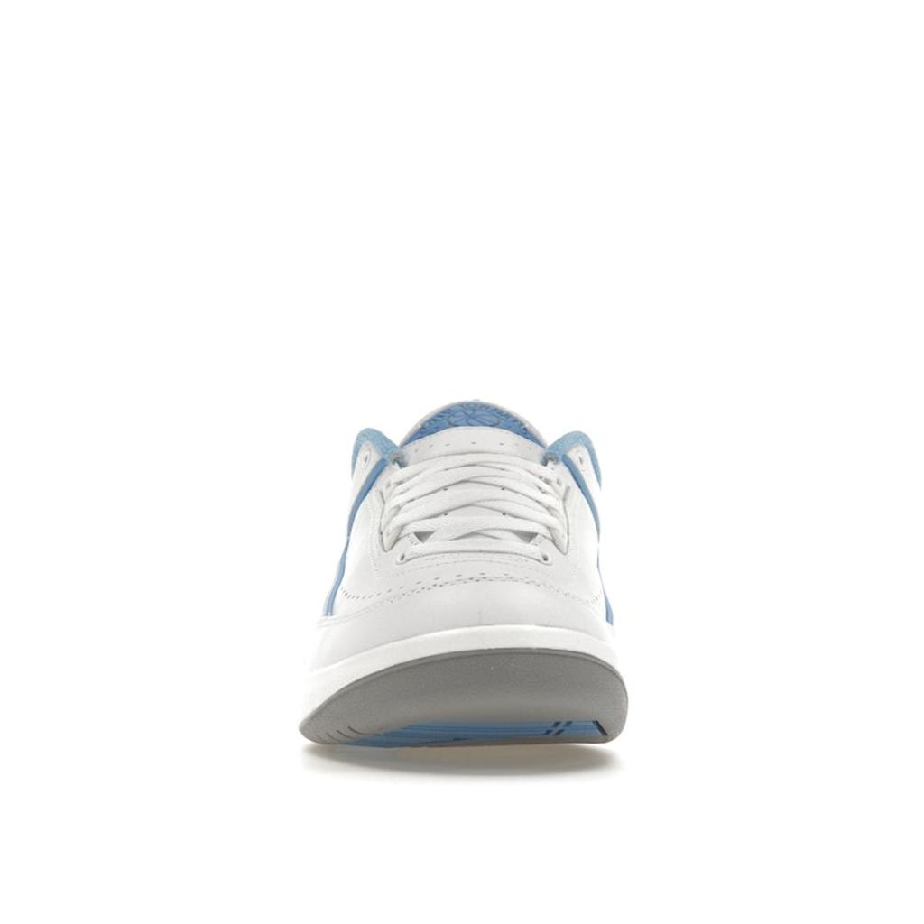 Air Jordan 2 Retro Low UNC Men Sneakers White University-Blue Cement-Grey DV9956-104
