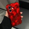 Husă de telefon cu model meteorit roșu 3D Pentru iPhone 17 16 15 14 13 12 11 Pro Max Cover moale din silicon rezistent la șocuri Cadou