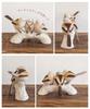 Long-tailed Tit (Shimaenaga) Bird Garden Ornament, Figurine, Decorative Item, Interior Decoration, Set of 3