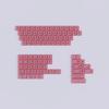 LCK 40S Transparent Low Profile Keycap Set Custom Ultra-thin Keyboard Cap Original Office Gaming KeyCap for Mechanical Keyboard