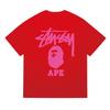 Tricou Bumbac Classic cu Imprimeu Ape Lightning Unisex Mânecă Scurtă Croială Largă Îmbrăcăminte Casual