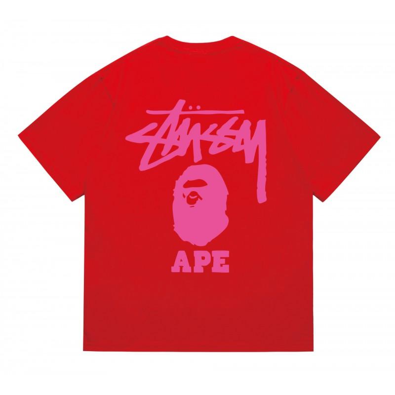 Tricou Bumbac Classic cu Imprimeu Ape Lightning Unisex Mânecă Scurtă Croială Largă Îmbrăcăminte Casual